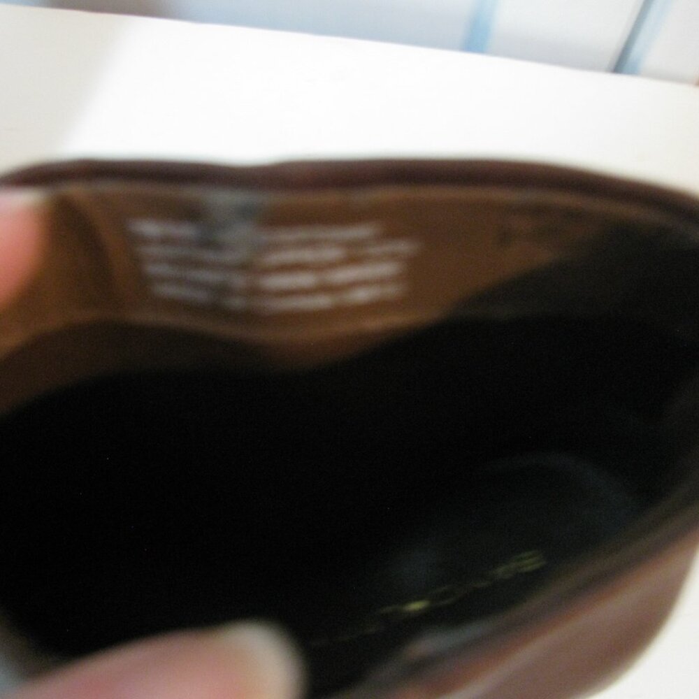 ** Bandolino Brown Boots 7M Size 7 Zip Back Excellent - Picture 5 of 10